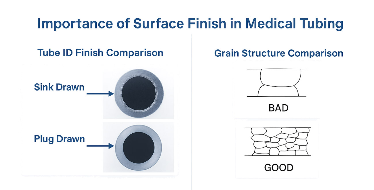 Inside view of precision medical tubing